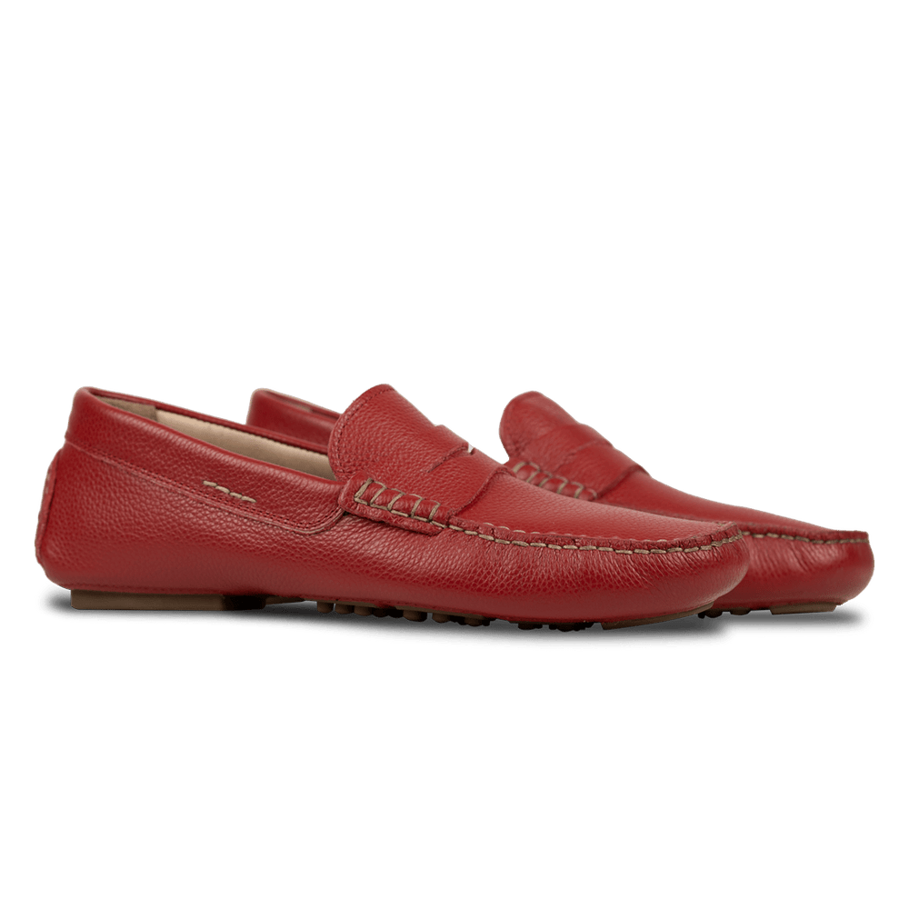 Gary: Mocassin Homme - Cuir Grenadine - Bleather Maroc
