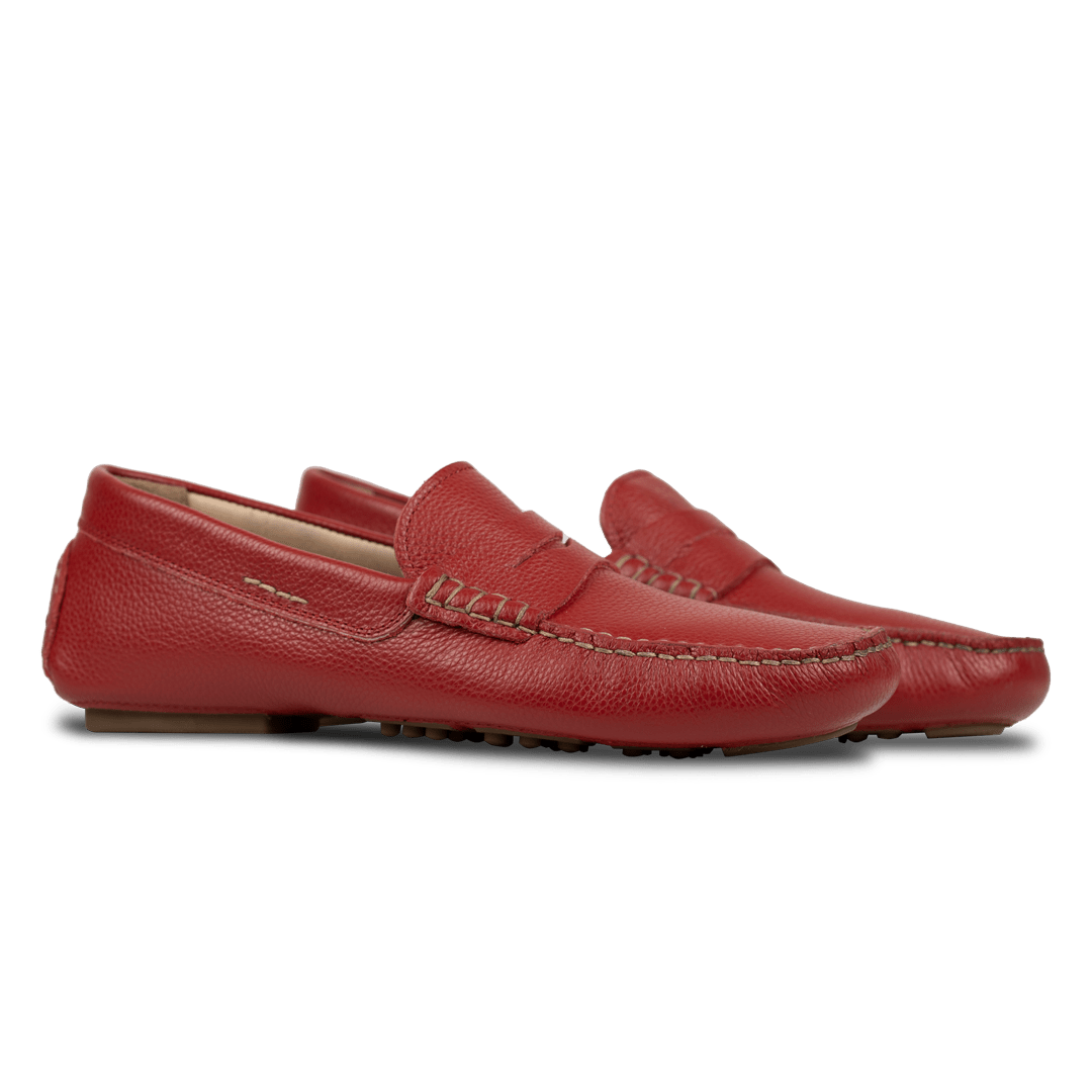 Gary: Mocassin Homme - Cuir Grenadine - Bleather Maroc