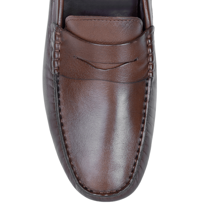 Gary: Mocassin Homme - Cuir Marron - Bleather Maroc