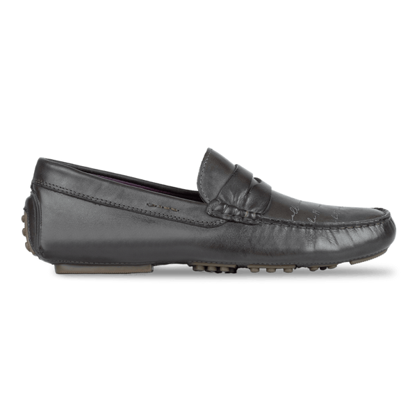Gary: Mocassin Homme - Cuir Marron Gravé