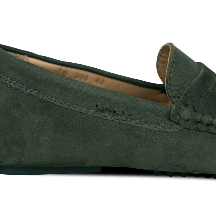 Gary: Mocassin Homme - Daim Vert