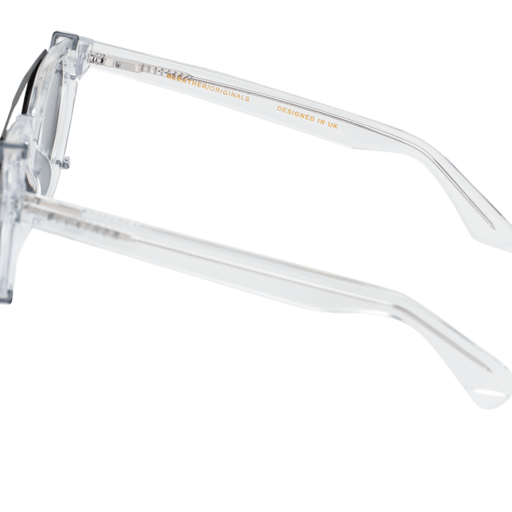 Ginkgo: Lunettes à clips de luxe transparent - Bleather Maroc