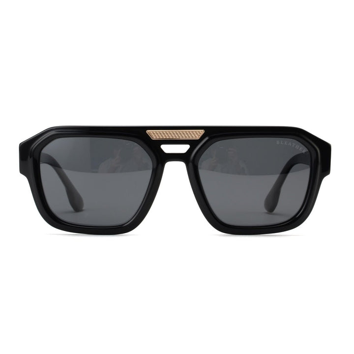 Glaston: Lunettes de soleil de luxe Noir - Bleather Maroc