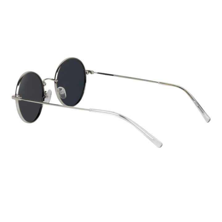 Globe S': Lunettes de soleil de luxe Noir Silver - Bleather Maroc