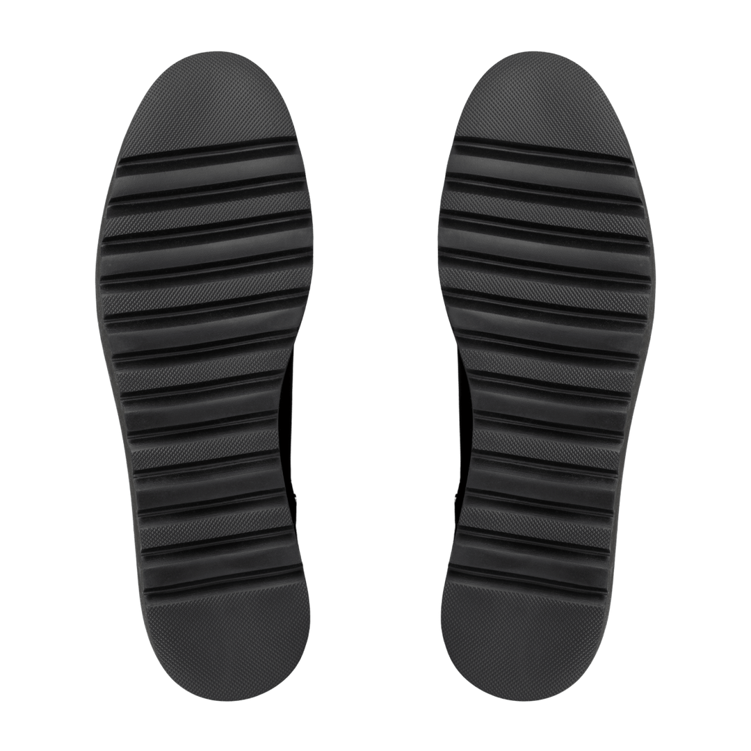 Grace: Bottines Femme - Cuir Noir - Bleather Maroc