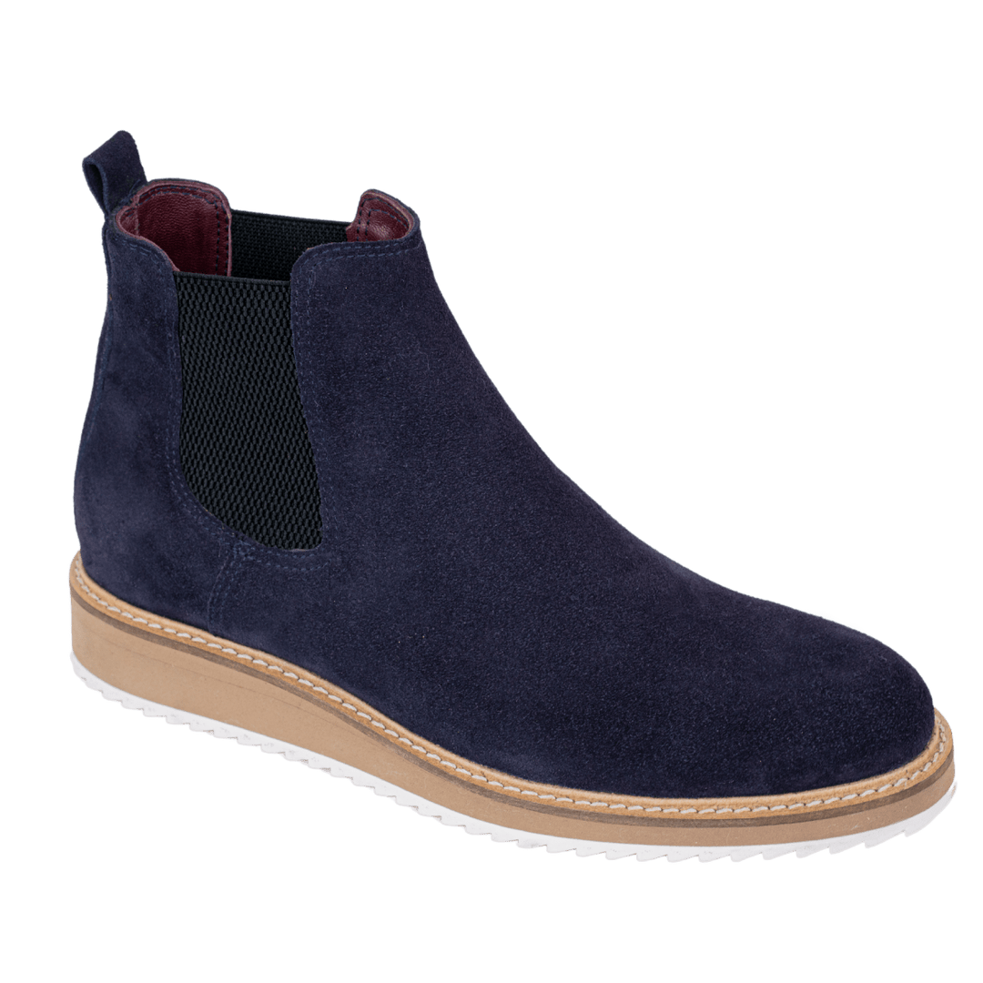 Greece: Chelsea Boots Homme Daim Bleu Bleather UK –
