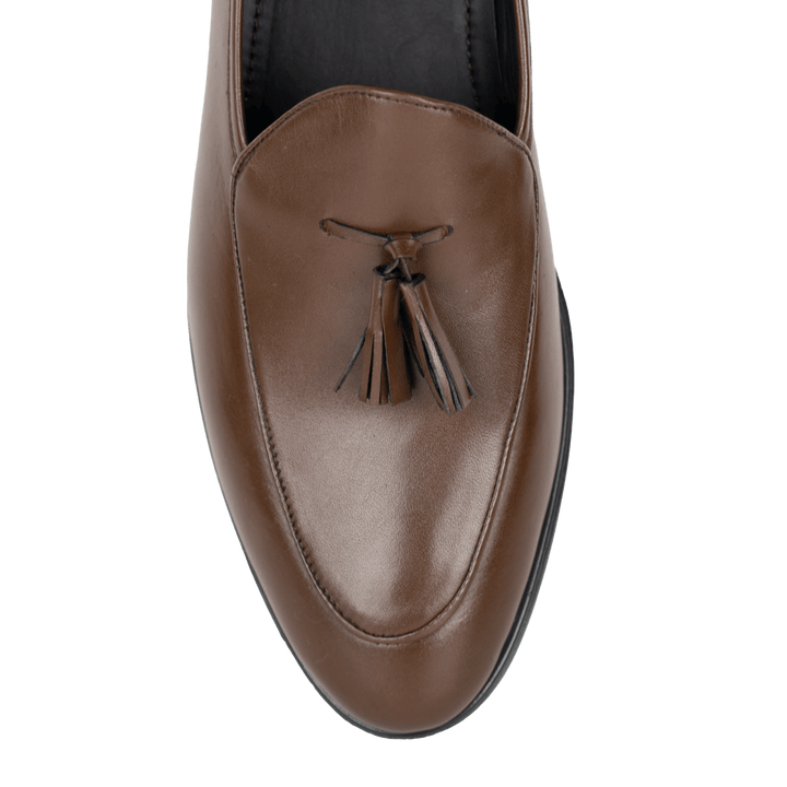 Hackney: Mocassin Homme - Cuir Marron - Bleather Maroc