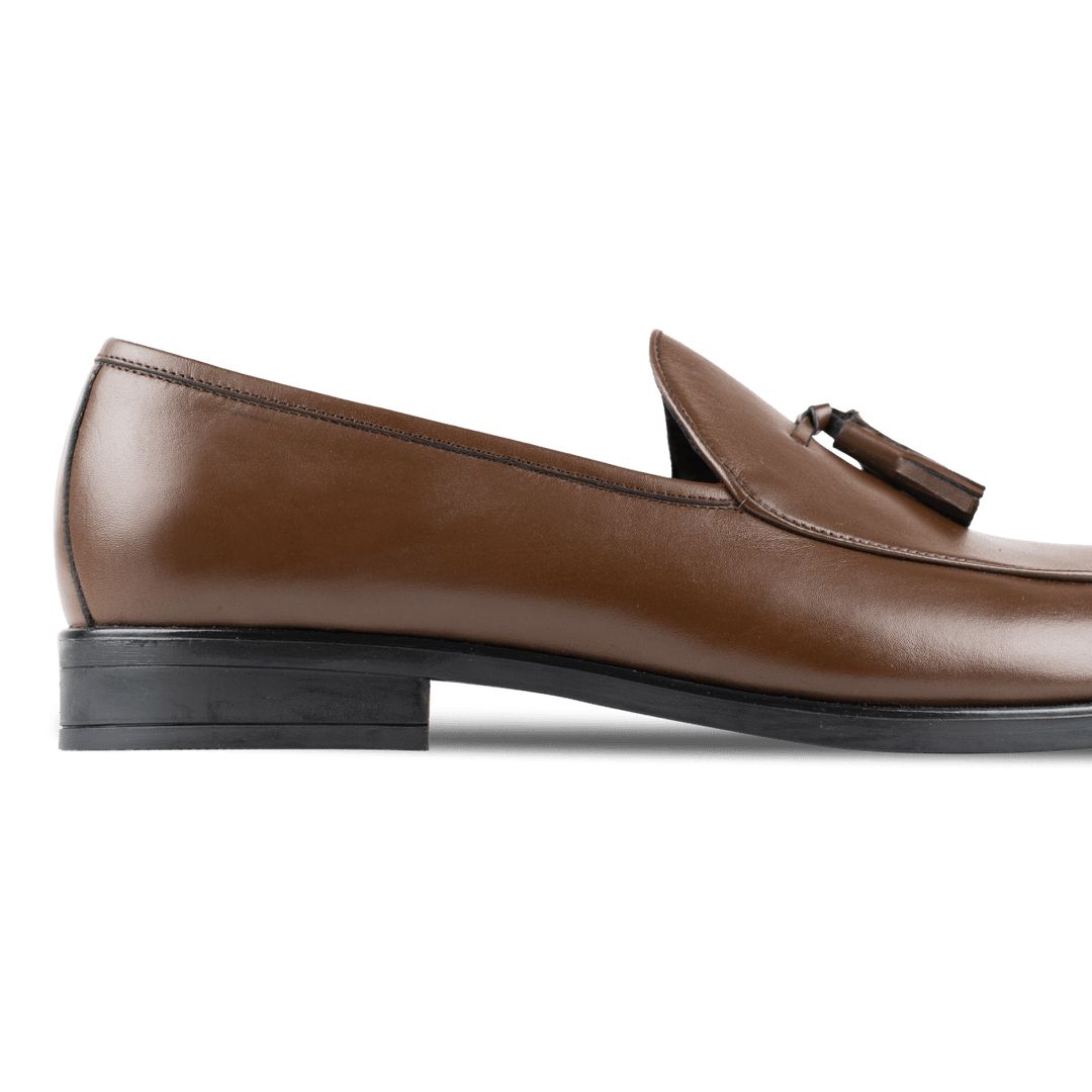Hackney: Mocassin Homme - Cuir Marron - Bleather Maroc