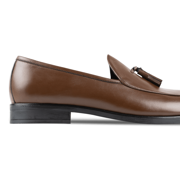 Hackney: Mocassin Homme - Cuir Marron - Bleather Maroc