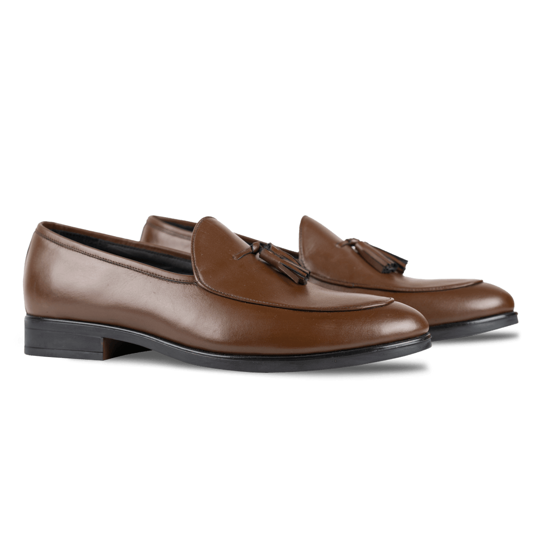 Hackney: Mocassin Homme - Cuir Marron - Bleather Maroc