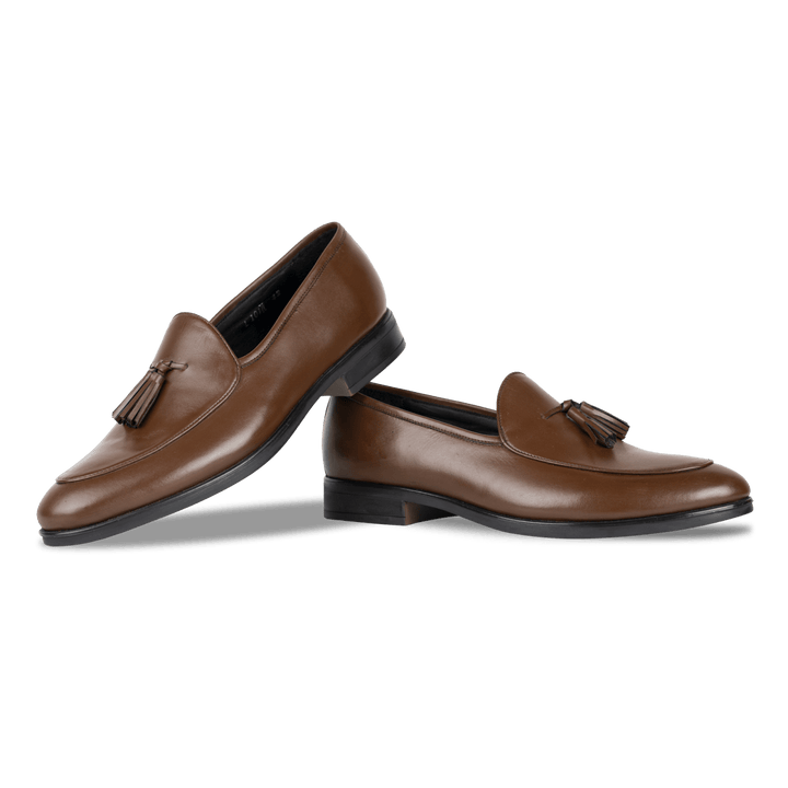 Hackney: Mocassin Homme - Cuir Marron - Bleather Maroc