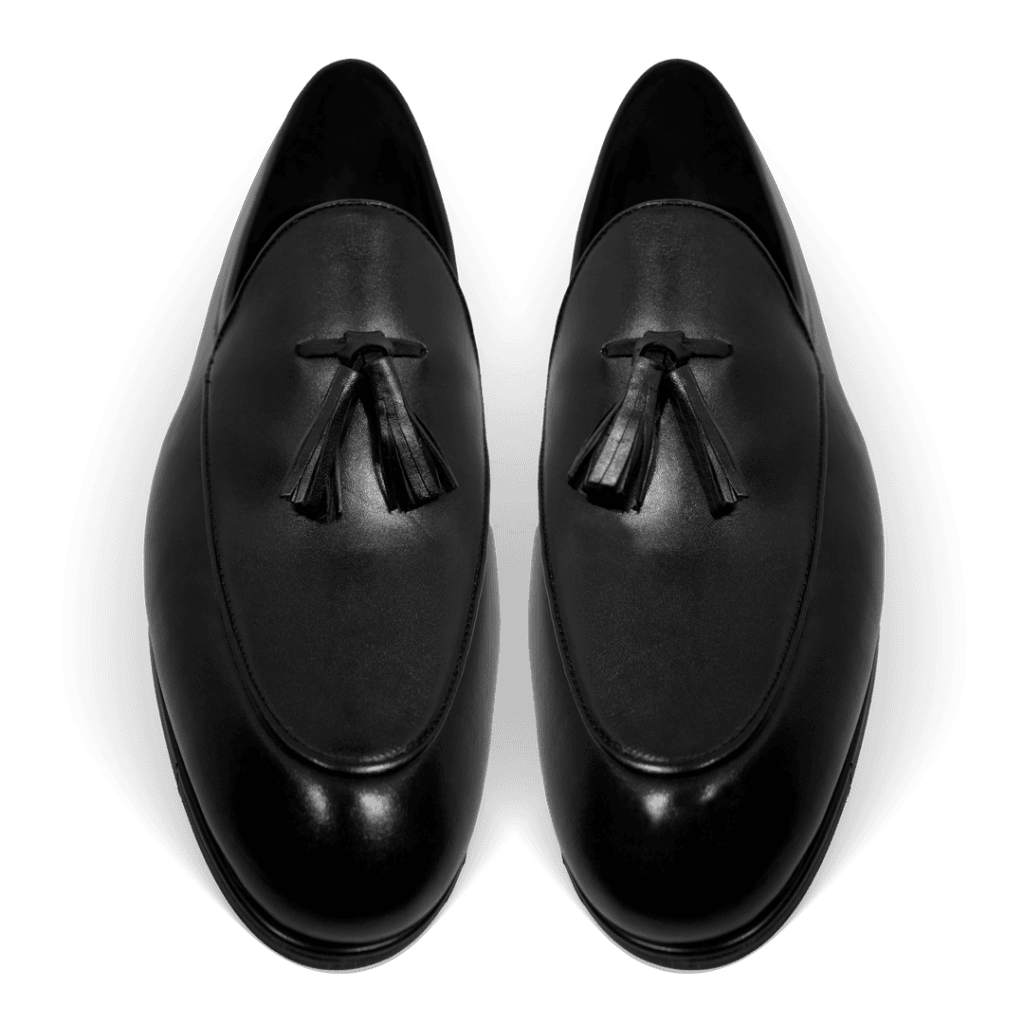 Hackney: Mocassin Homme - Cuir Noir - Bleather Maroc