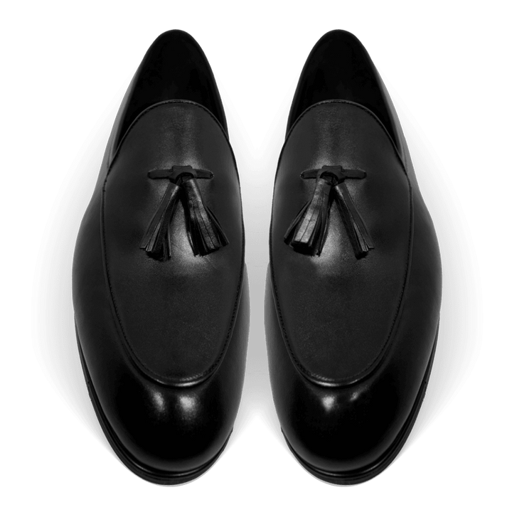 Hackney: Mocassin Homme - Cuir Noir - Bleather Maroc