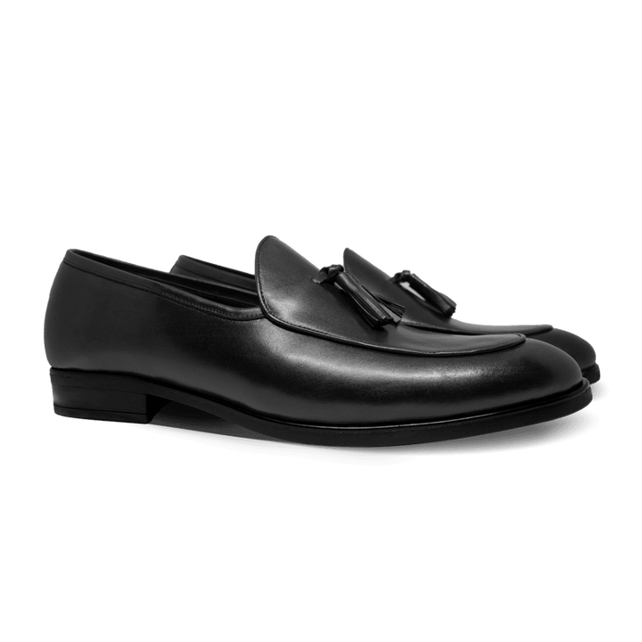 Hackney: Mocassin Homme - Cuir Noir - Bleather Maroc
