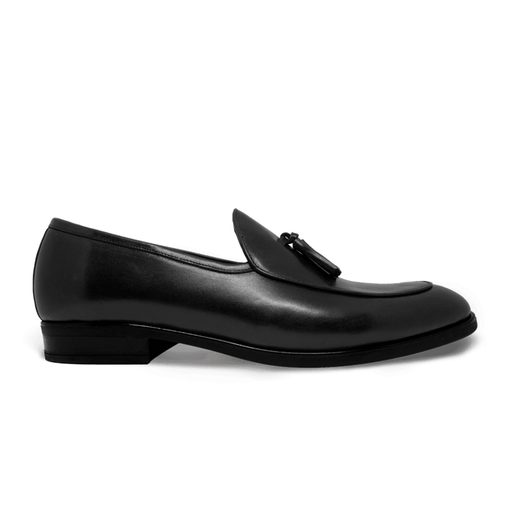Hackney: Mocassin Homme - Cuir Noir - Bleather Maroc