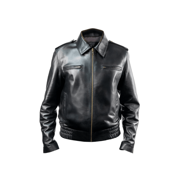 Hailey: Jacket Femme - Cuir Noir - Bleather Maroc