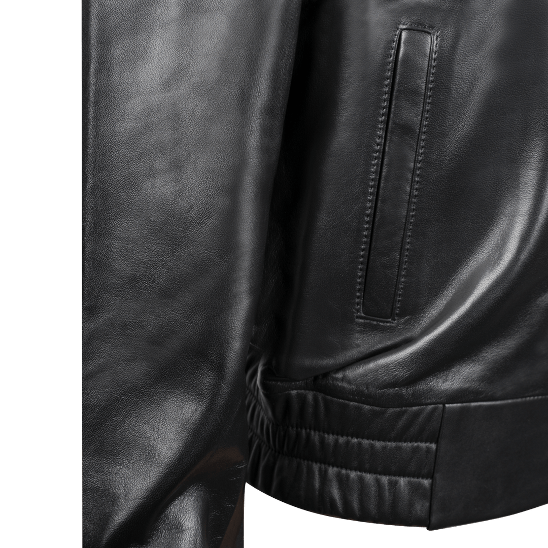 Hailey: Jacket Femme - Cuir Noir - Bleather Maroc