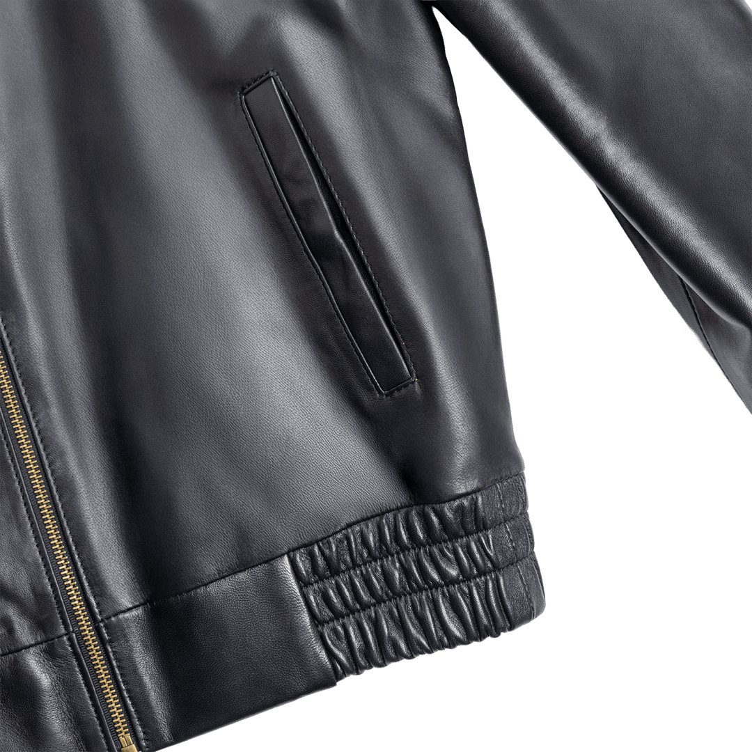 Hailey: Jacket Femme - Cuir Noir - Bleather Maroc