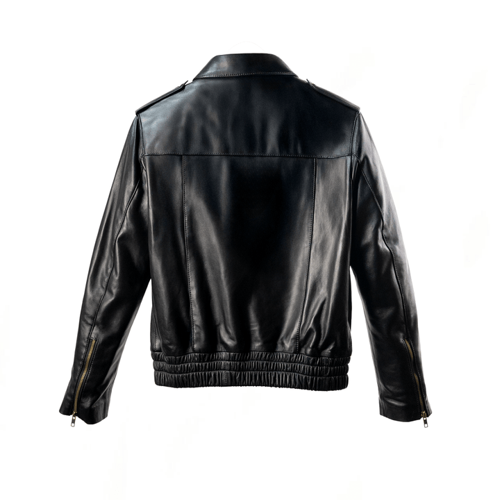 Hailey: Jacket Femme - Cuir Noir - Bleather Maroc