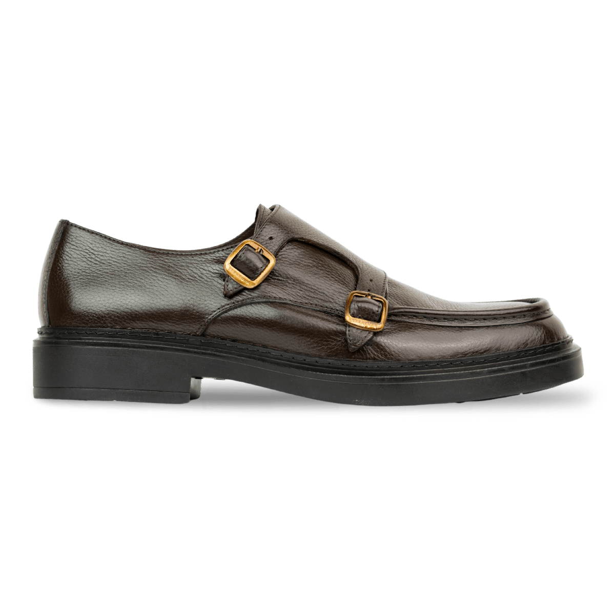 harold: chaussures à boucles - cuir marron