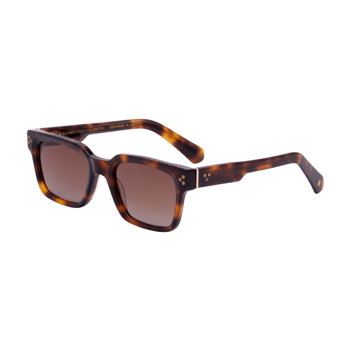 Lunettes de soleil carrées marron Harper