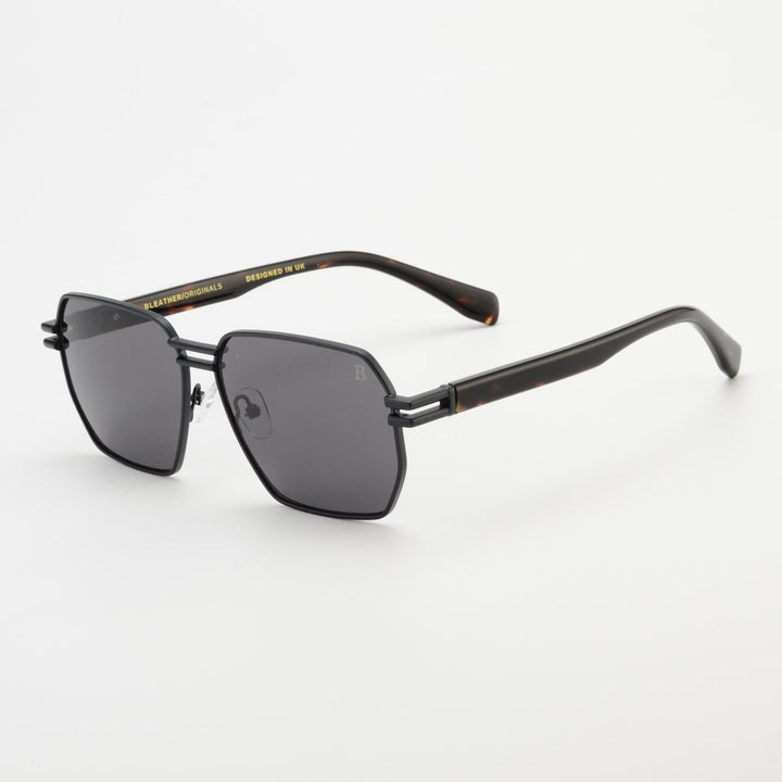 Harper M': Lunettes de soleil de luxe Noir - Bleather Maroc