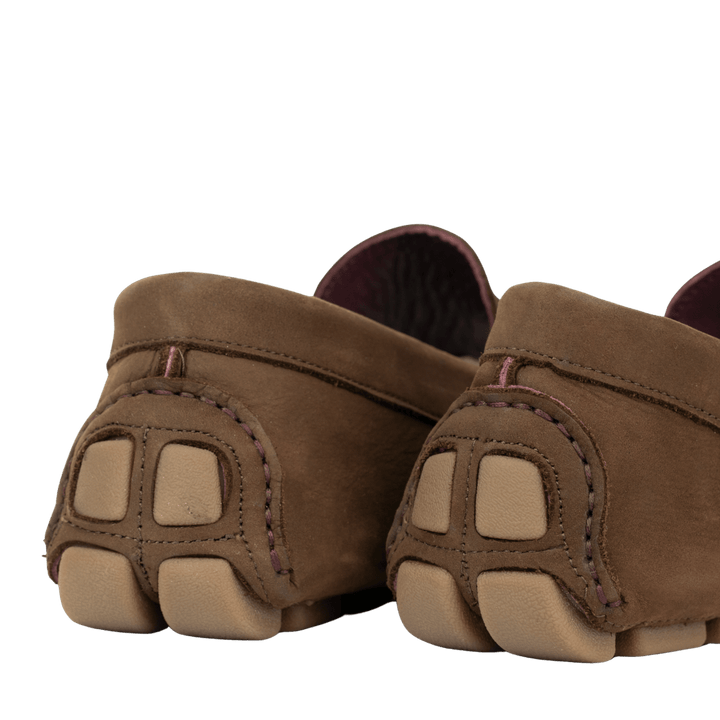Harvey : Mocassin Homme - Nubuck Marron - Bleather Maroc
