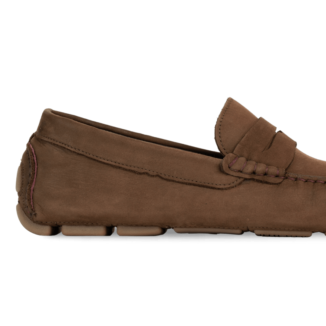 Harvey : Mocassin Homme - Nubuck Marron - Bleather Maroc