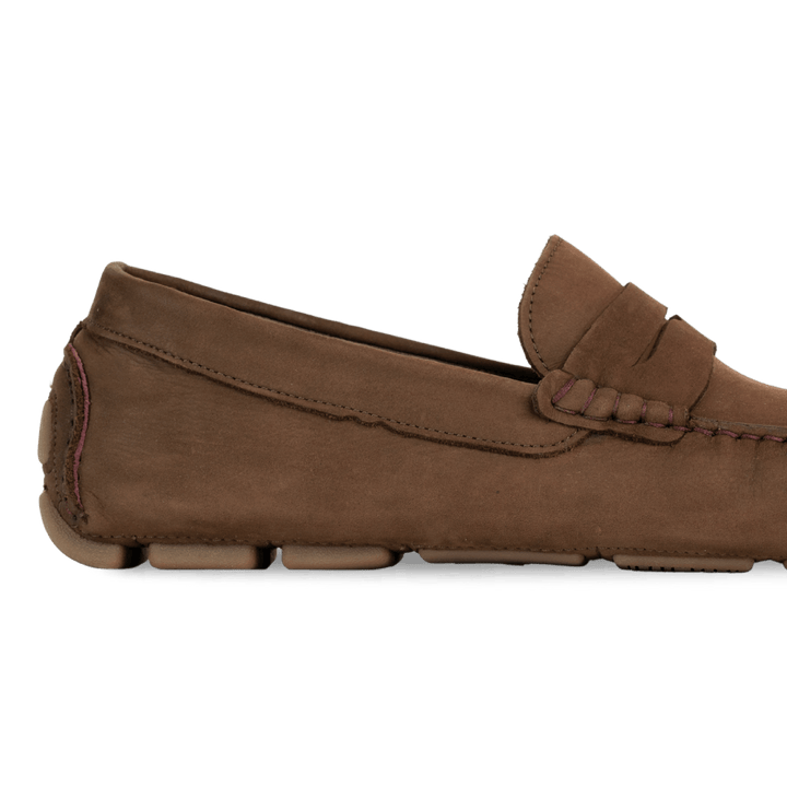 Harvey : Mocassin Homme - Nubuck Marron - Bleather Maroc