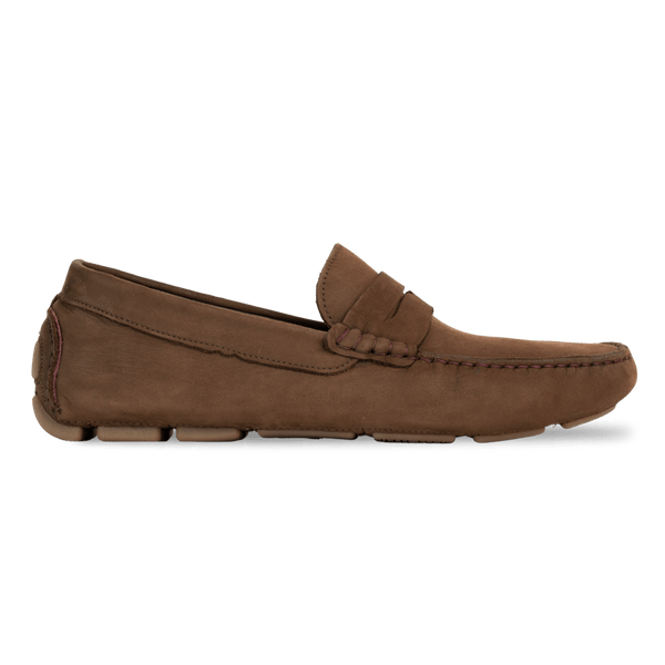 Harvey : Mocassin Homme - Nubuck Marron
