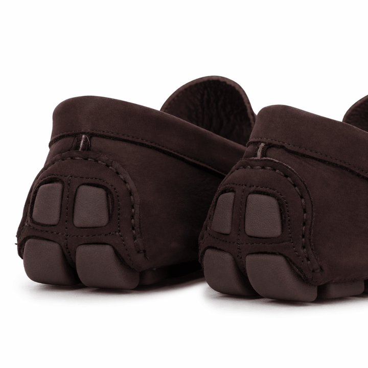 Harvey : Mocassin Homme - Nubuck Marron - Bleather Maroc