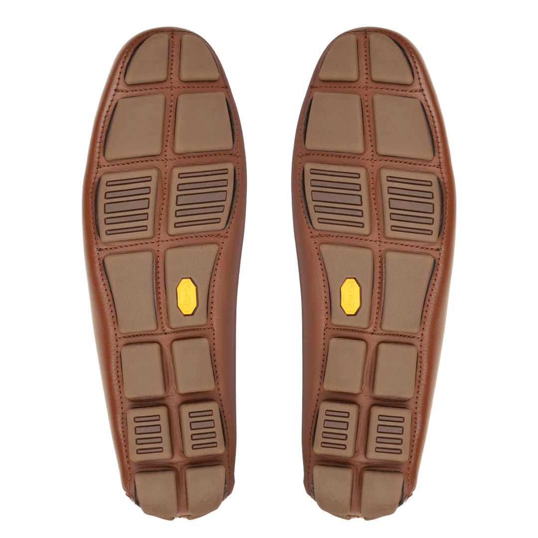 Harvey : Mocassin Homme - Tabac grainé - Bleather Maroc