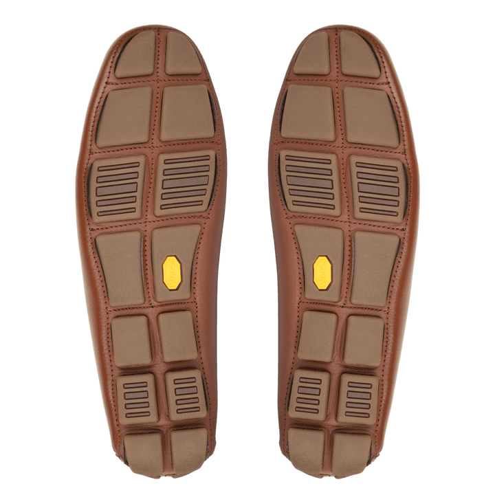 Harvey : Mocassin Homme - Tabac grainé - Bleather Maroc
