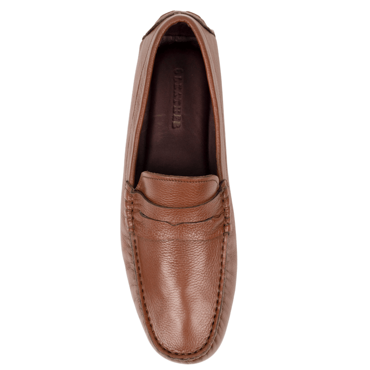 Harvey : Mocassin Homme - Tabac grainé - Bleather Maroc