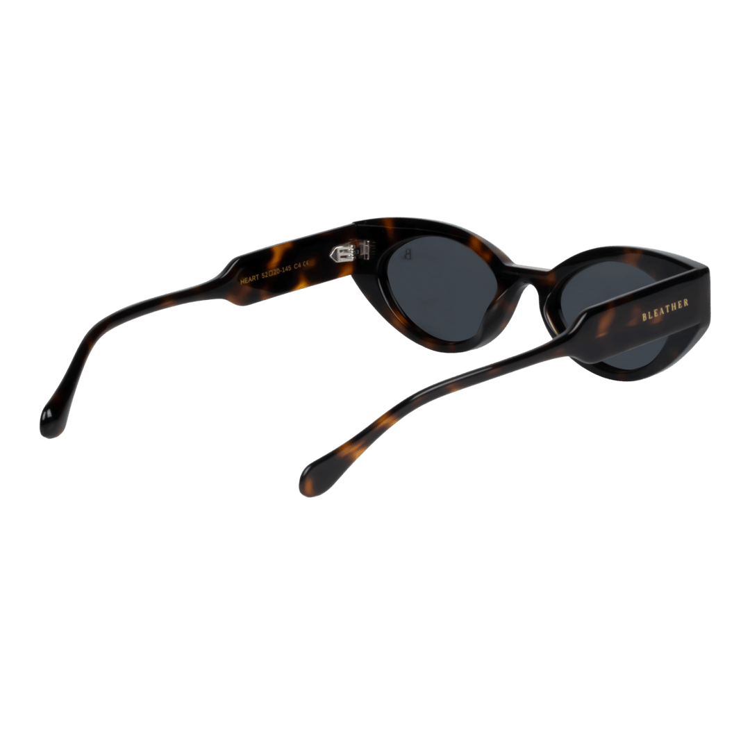 Heart: Lunettes de soleil de luxe Havane - Bleather Maroc