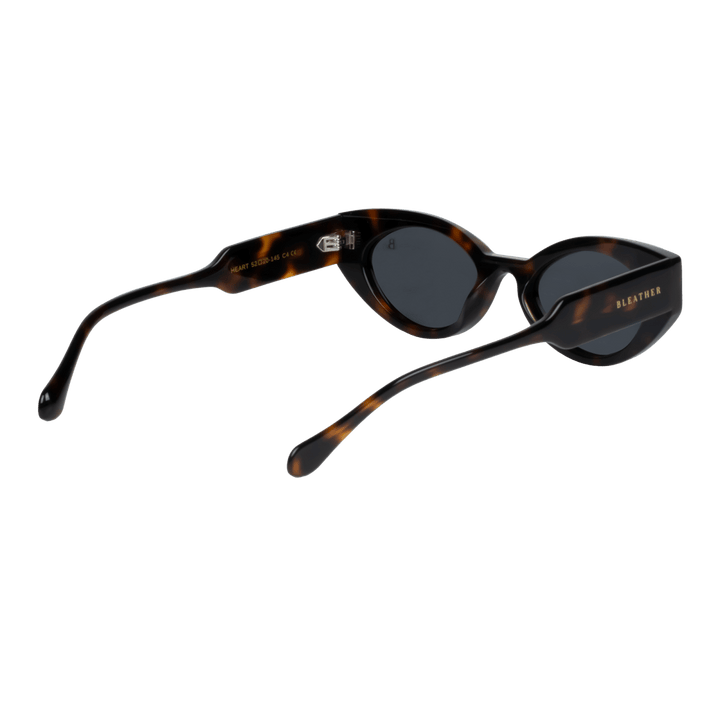 Heart: Lunettes de soleil de luxe Havane - Bleather Maroc