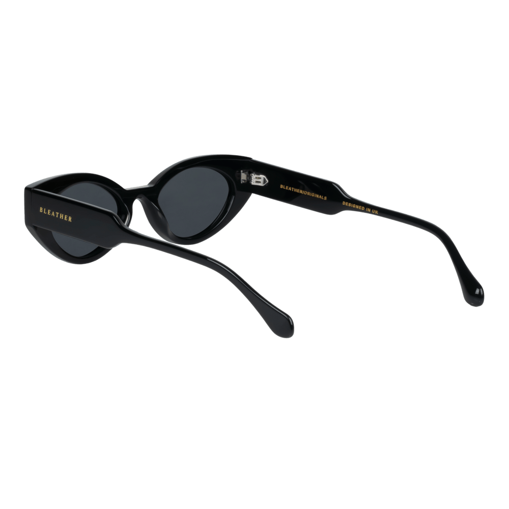 Heart: Lunettes de soleil de luxe Noir - Bleather Maroc