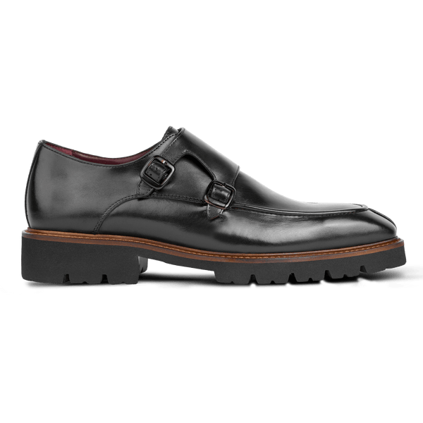 Henry: Chaussures à boucles - Cuir Noir