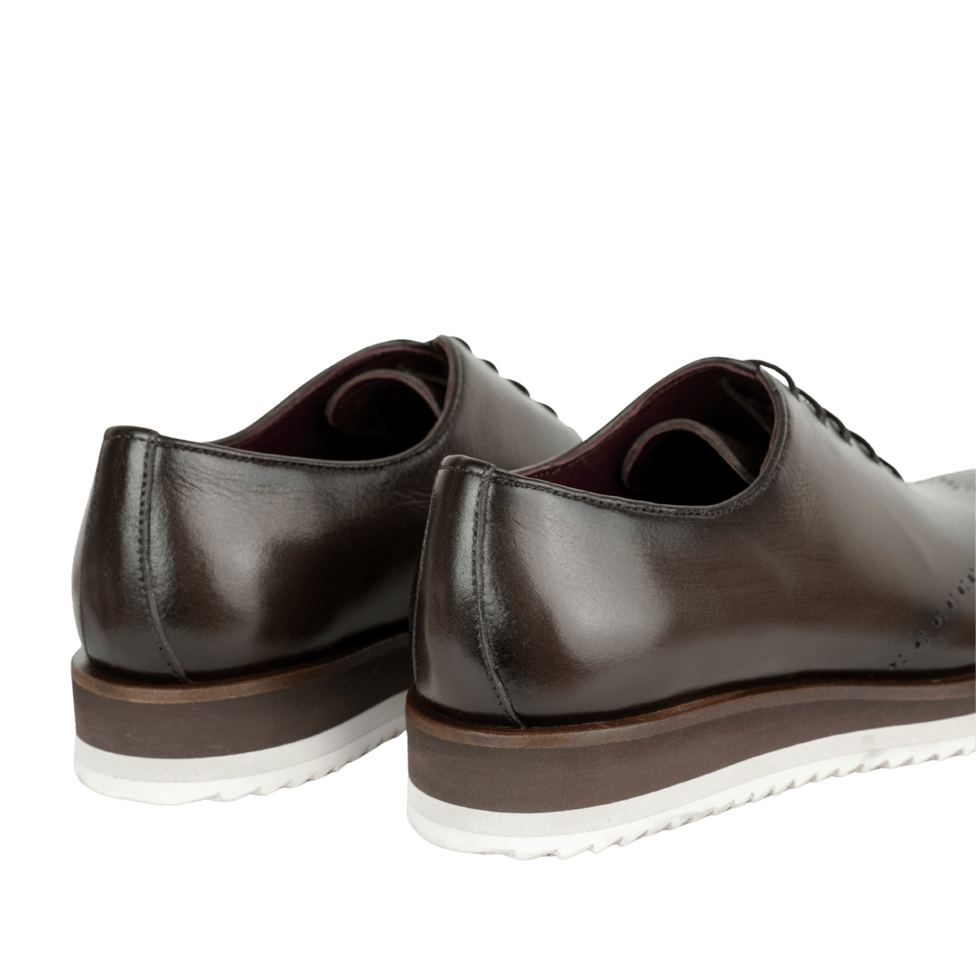 Horton : Richelieu Homme - Cuir Marron - Bleather Maroc