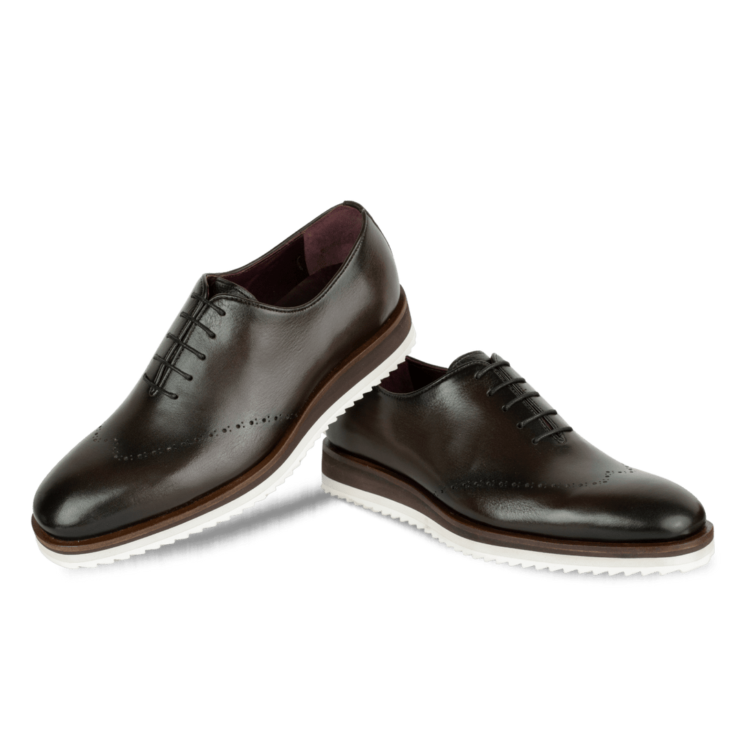 Horton : Richelieu Homme - Cuir Marron - Bleather Maroc