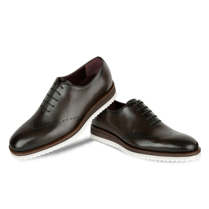Horton : Richelieu Homme - Cuir Marron - Bleather Maroc