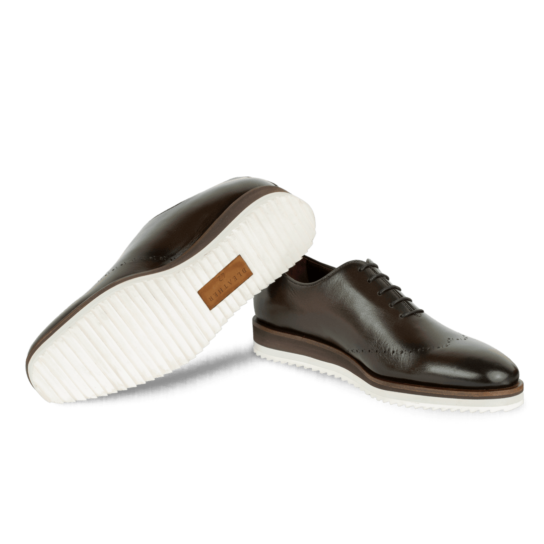Horton : Richelieu Homme - Cuir Marron - Bleather Maroc