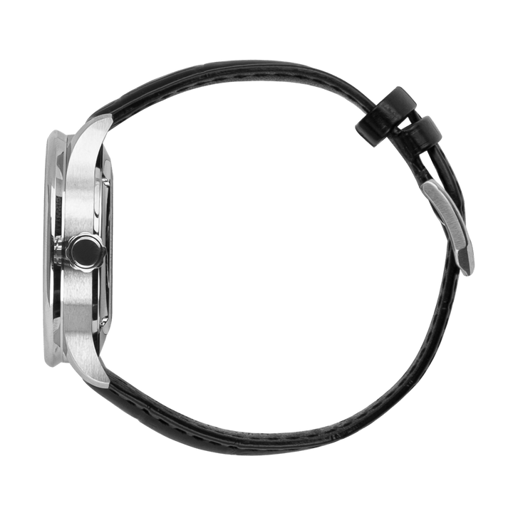 Imperium : Montre Automatique Homme – Cuir Croco Noir - Bleather Maroc