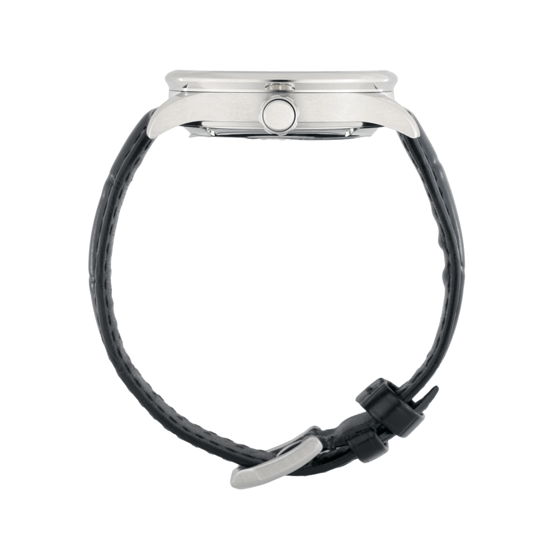 Imperium : Montre Automatique Homme – Cuir Croco Noir - Bleather Maroc