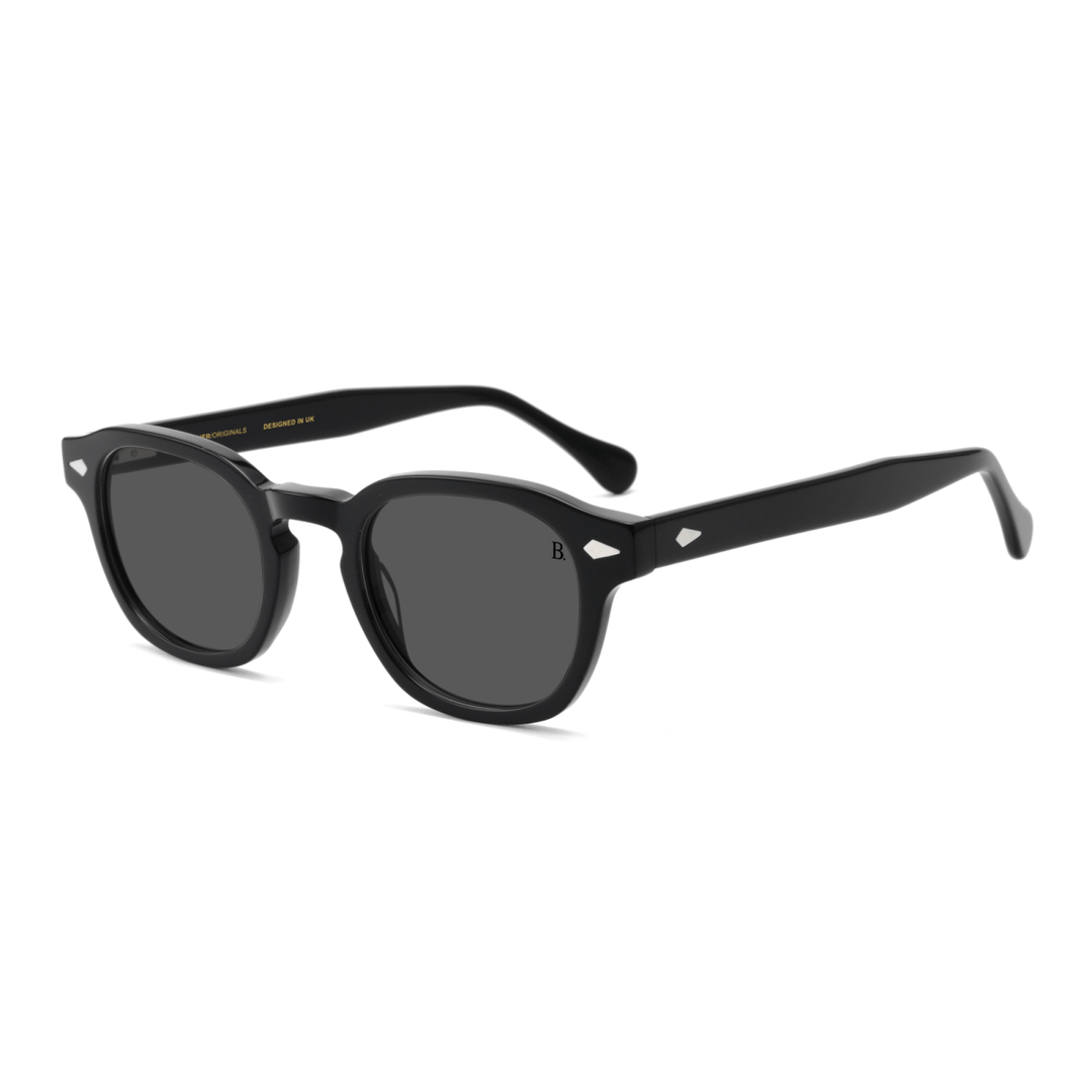 Ironwood: Lunettes de soleil de luxe Noir - Bleather Maroc