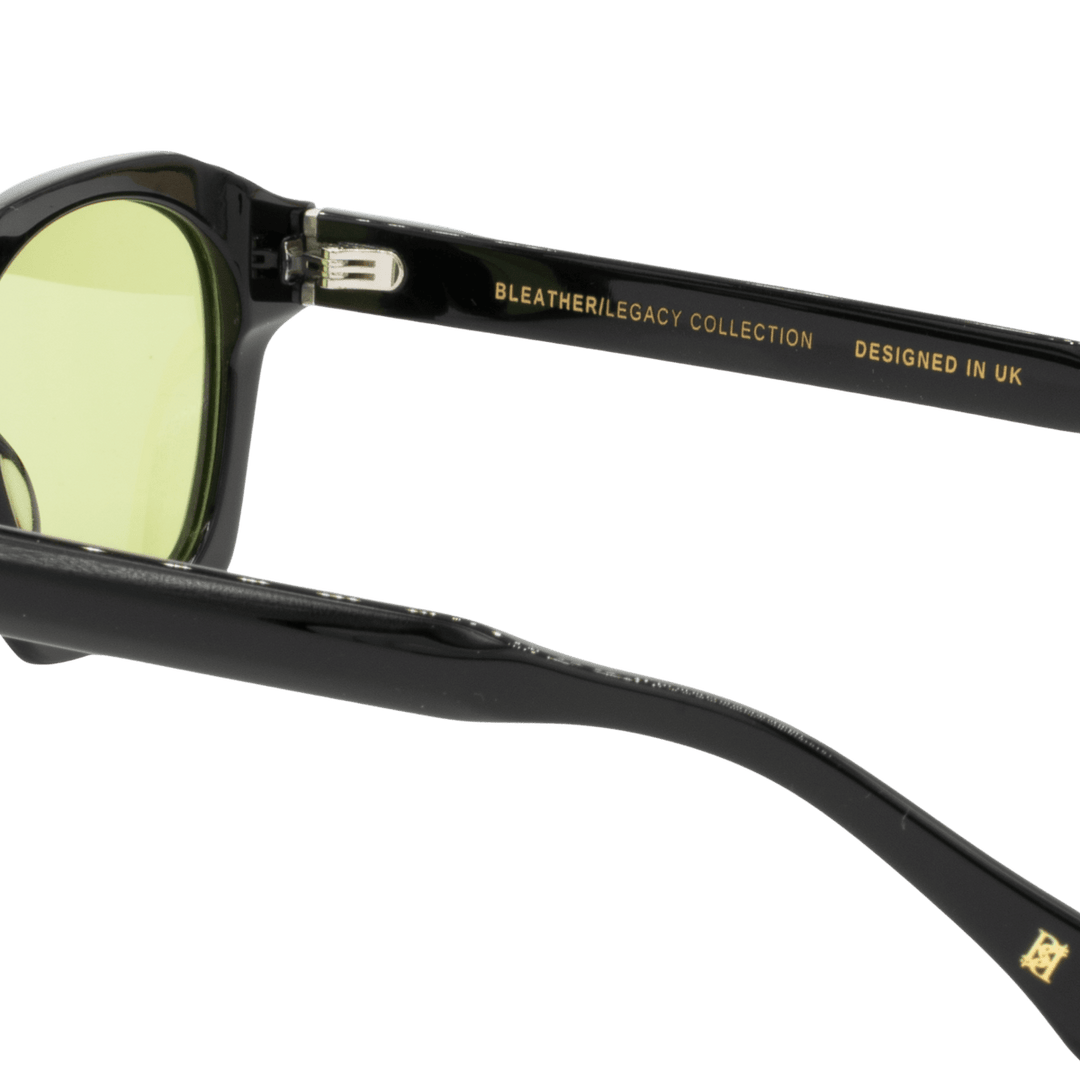 IVY: Lunettes de soleil de luxe Vert trans/Noir - Bleather Maroc