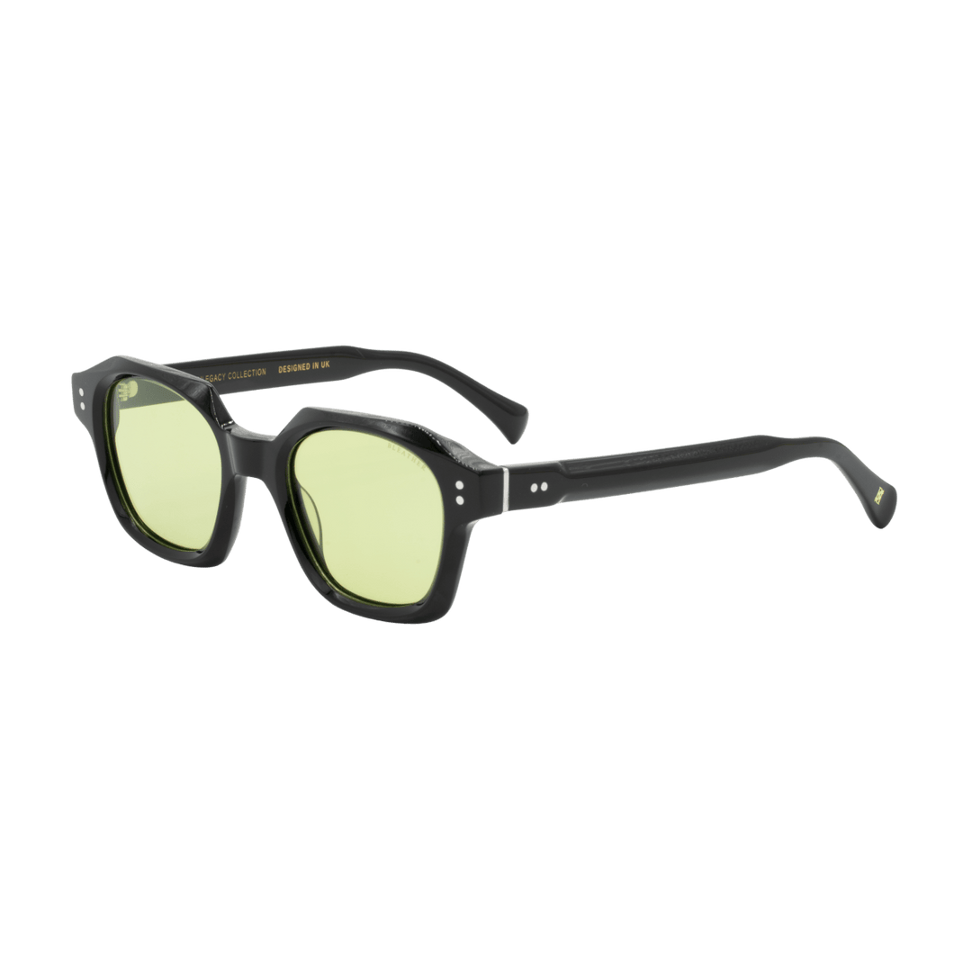 IVY: Lunettes de soleil de luxe Vert trans/Noir - Bleather Maroc