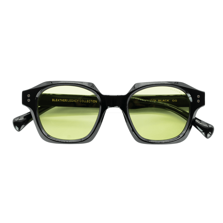 IVY: Lunettes de soleil de luxe Vert trans/Noir - Bleather Maroc