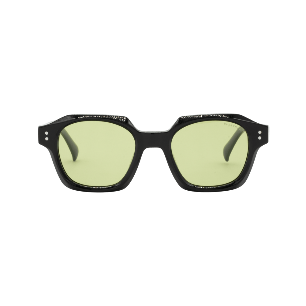 IVY: Lunettes de soleil de luxe Vert trans/Noir - Bleather Maroc