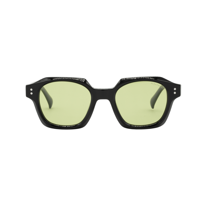 IVY: Lunettes de soleil de luxe Vert trans/Noir - Bleather Maroc